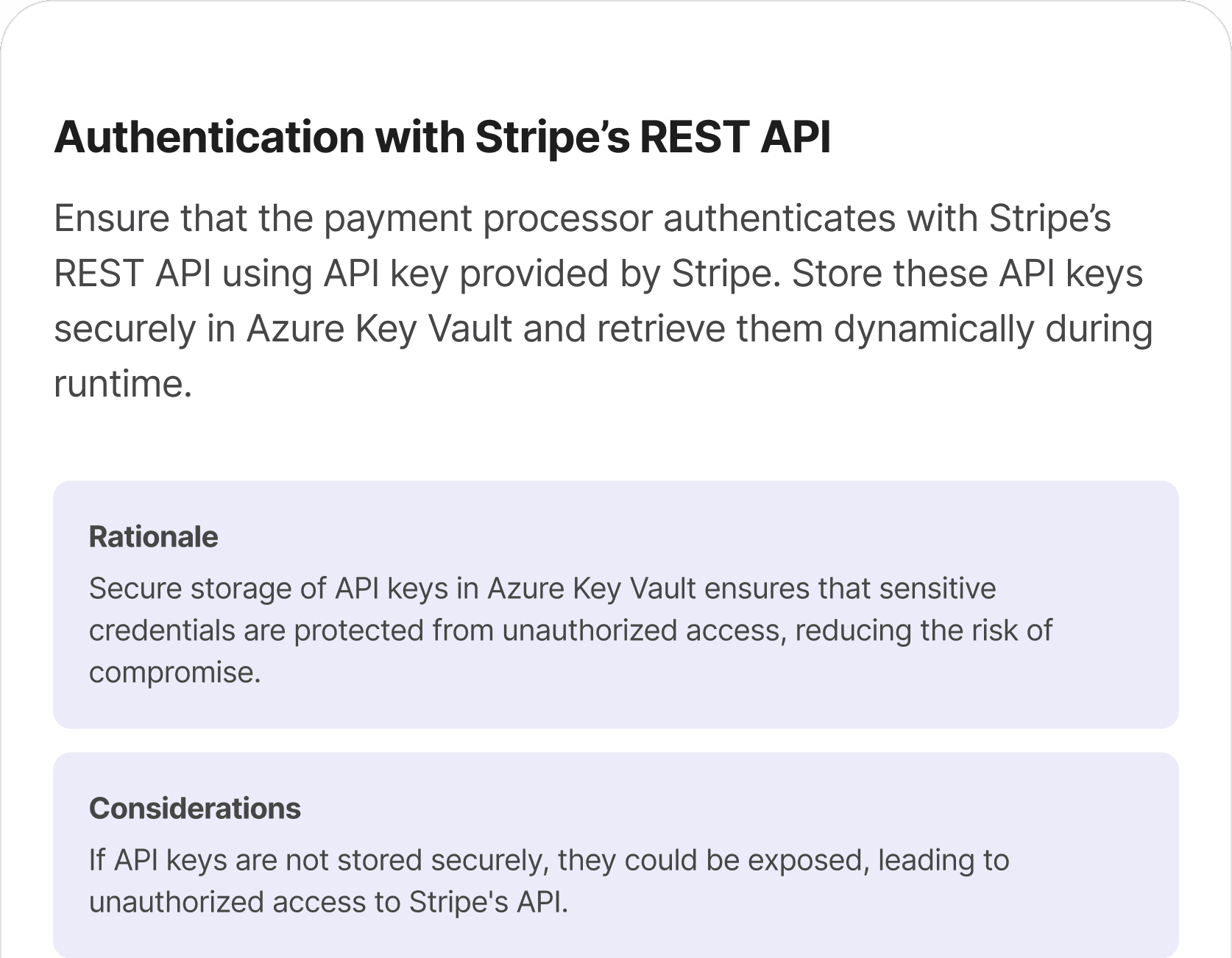 A screenshot of a sample oplane security requirement