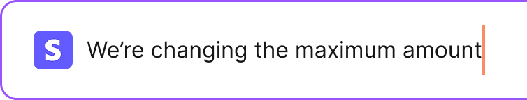 Sample of a description of a system change in your software